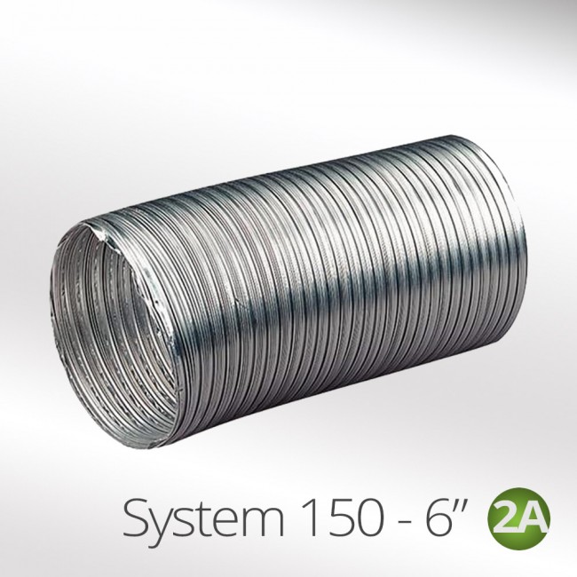 150mmAluminiumSemiRigidFlexibleDuctHose